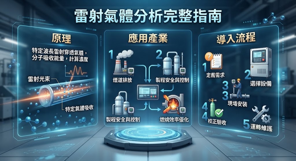 雷射氣體分析是什麼?原理、應用、選型與導入流程完整指南