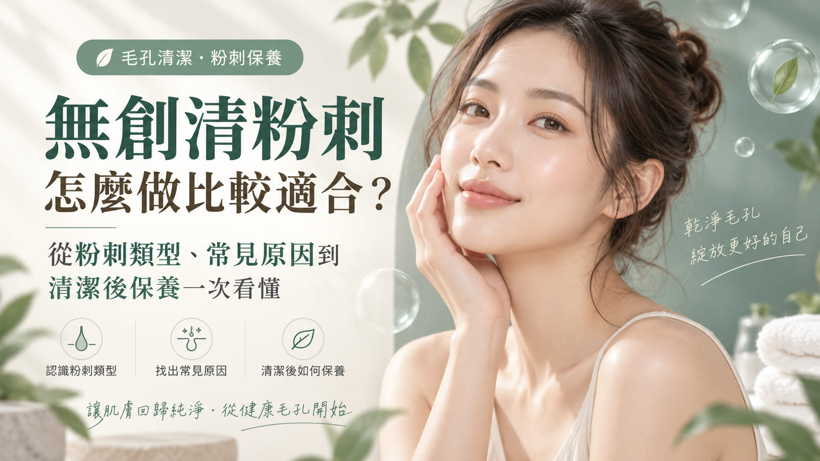 無創清粉刺怎麼做比較適合？從粉刺類型、常見原因到清潔後保養一次看懂
