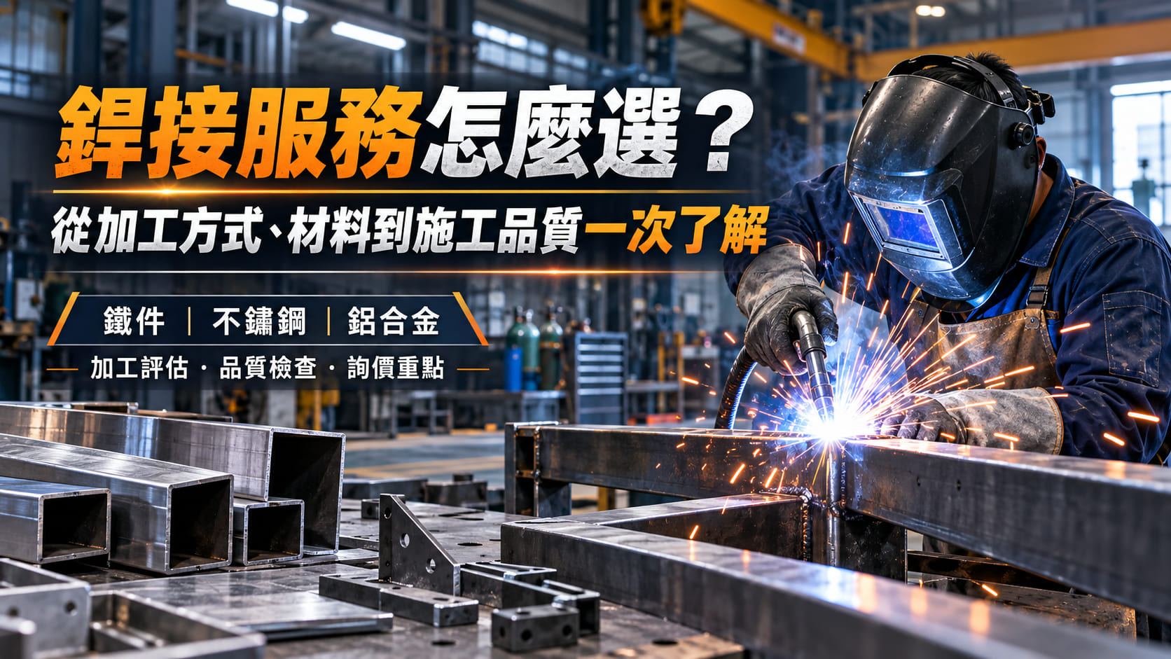 銲接服務怎麼選?從加工方式、材料到施工品質一次了解